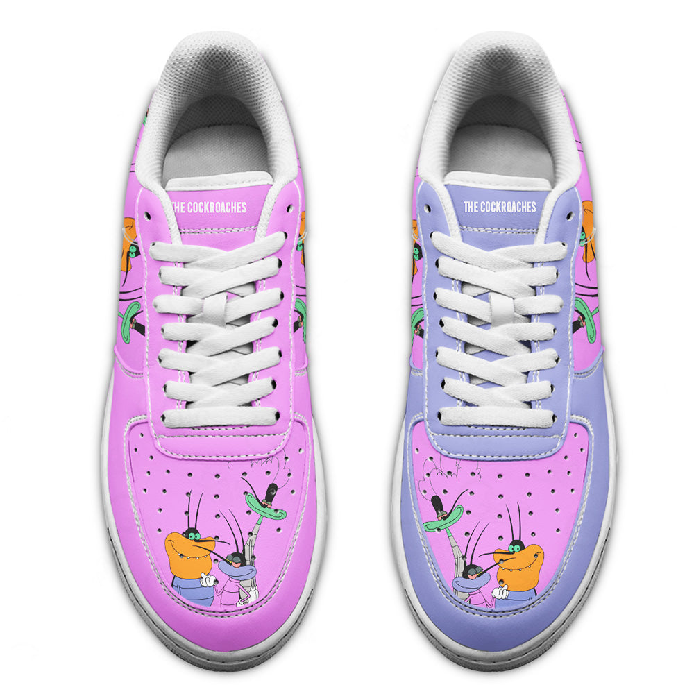 The Cockroaches Air Sneakers Custom Oggy and the Cockroaches Cartoon Shoes- Cuztomshoes