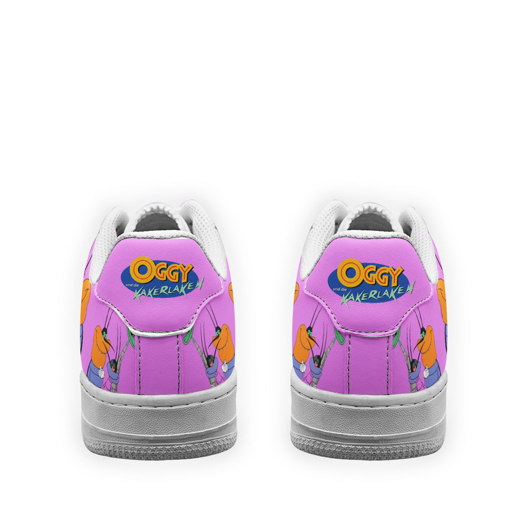 The Cockroaches Air Sneakers Custom Oggy and the Cockroaches Cartoon Shoes- Cuztomshoes