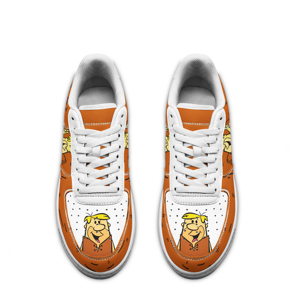 The Flintstones Barney Rubble Air Sneakers Custom- Cuztomshoes