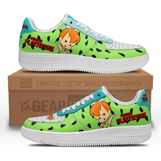 The Flintstones Pebbles Flintstone Air Sneakers Custom- Cuztomshoes