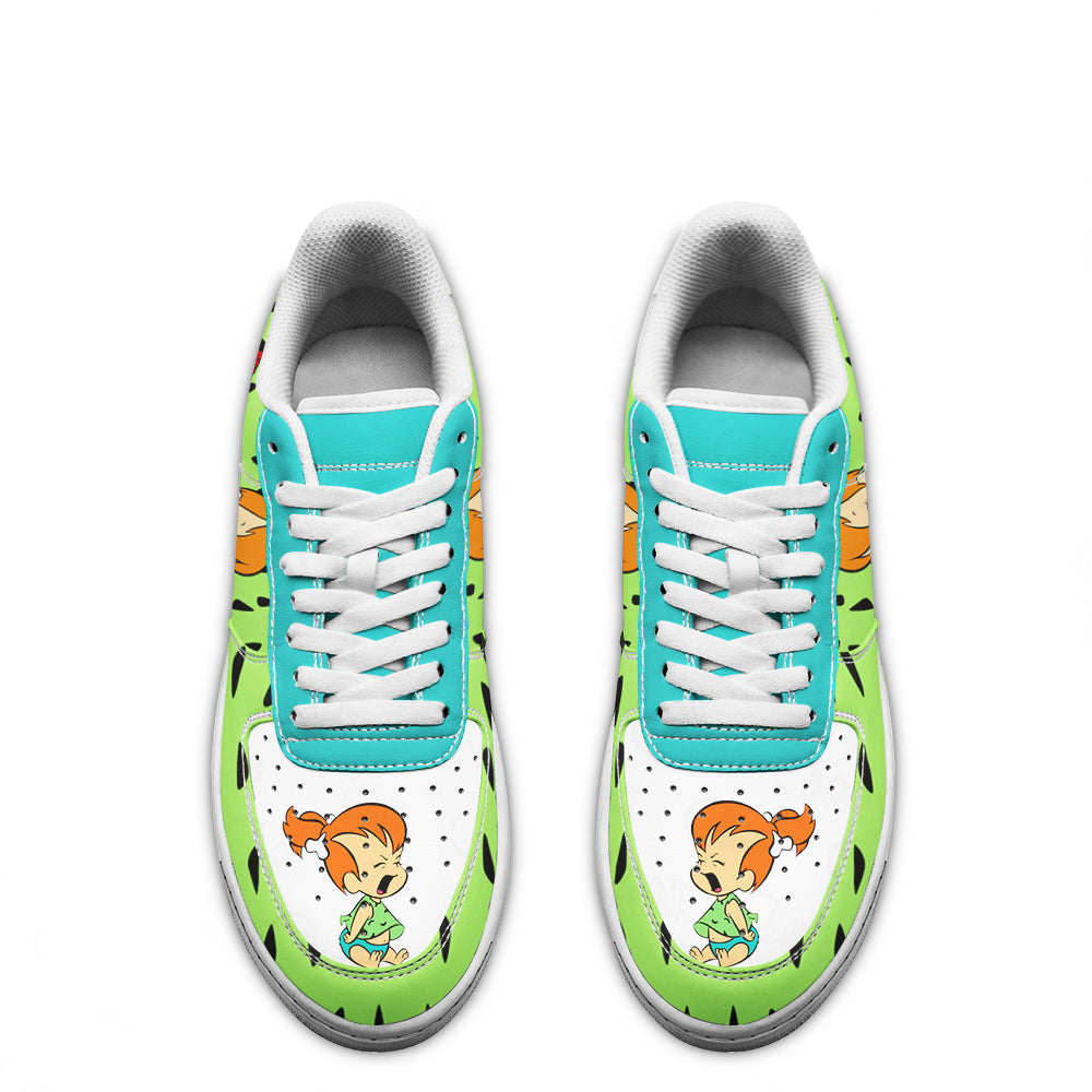 The Flintstones Pebbles Flintstone Air Sneakers Custom- Cuztomshoes