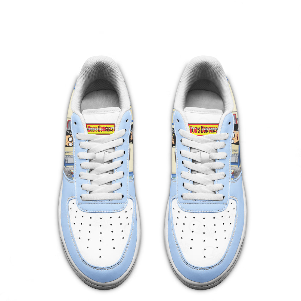 Tina Belcher Bob's Burger Custom Air Sneakers QD12- Cuztomshoes