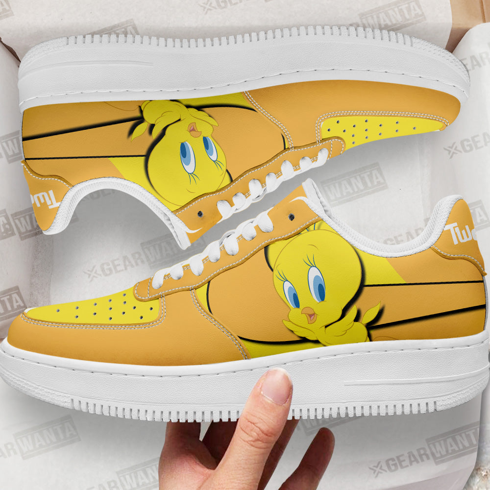 Tweety Custom Cartoon Air Sneakers LT13- Cuztomshoes