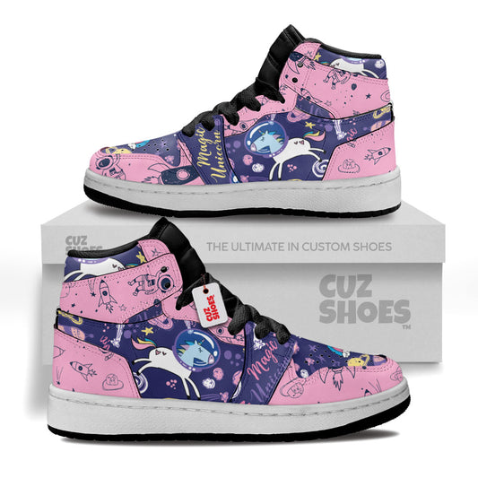 Unicorn Space Kids Sneakers Custom Kid Shoes TT2807- cuztomshoes.com