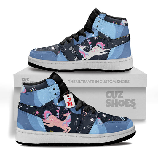 Unicorn Space Kids Sneakers Custom Kid Shoes TT28072- cuztomshoes.com