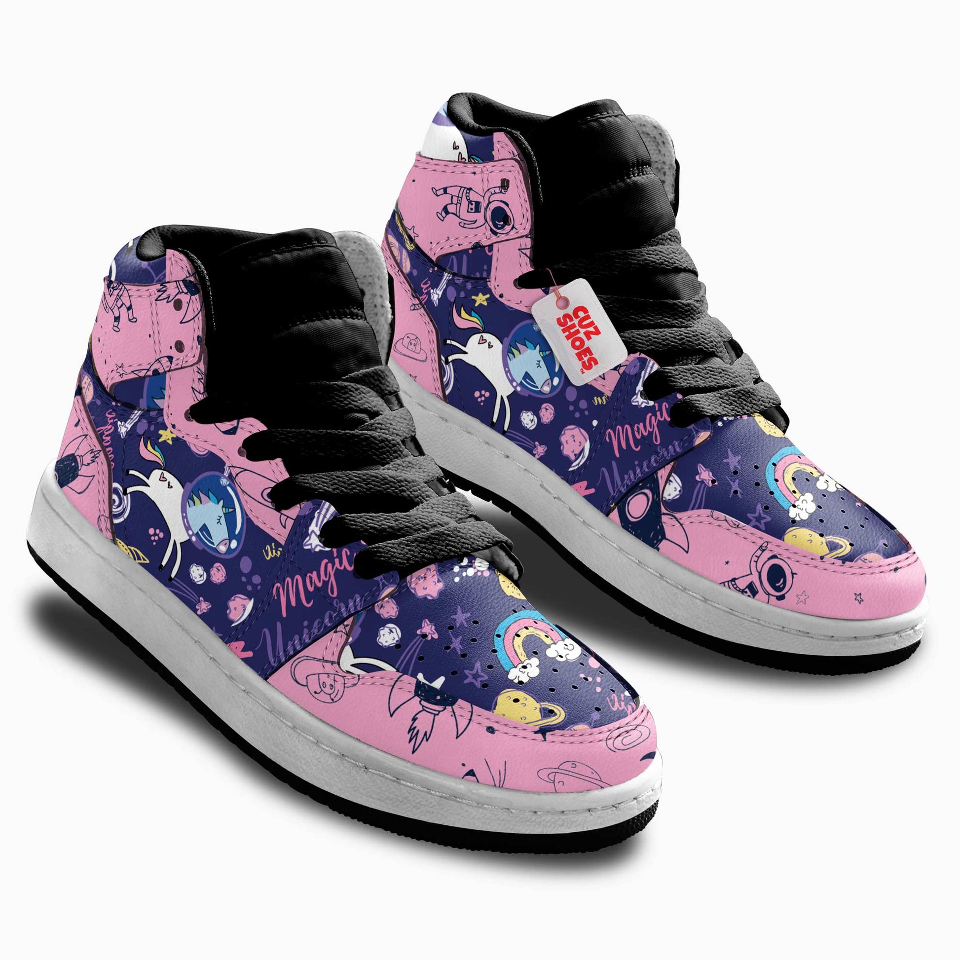 Unicorn Space Kids Sneakers Custom Kid Shoes TT2807- cuztomshoes.com