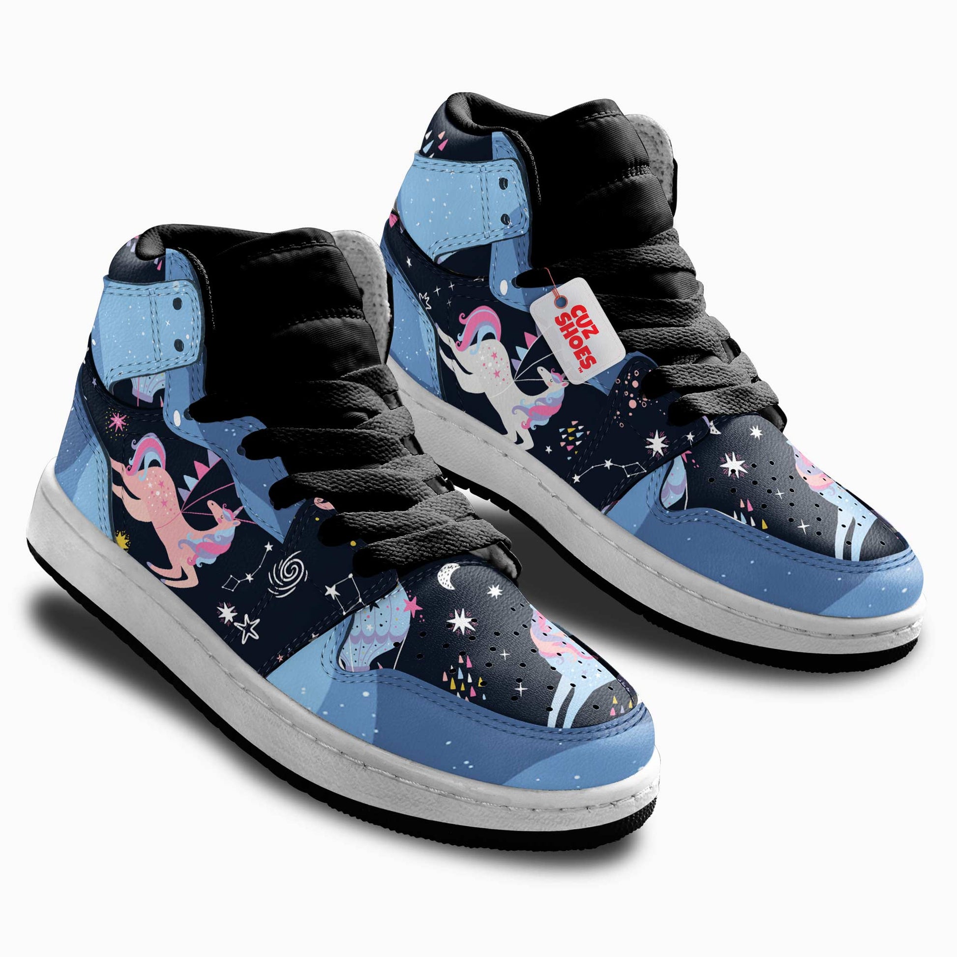 Unicorn Space Kids Sneakers Custom Kid Shoes TT28072- cuztomshoes.com
