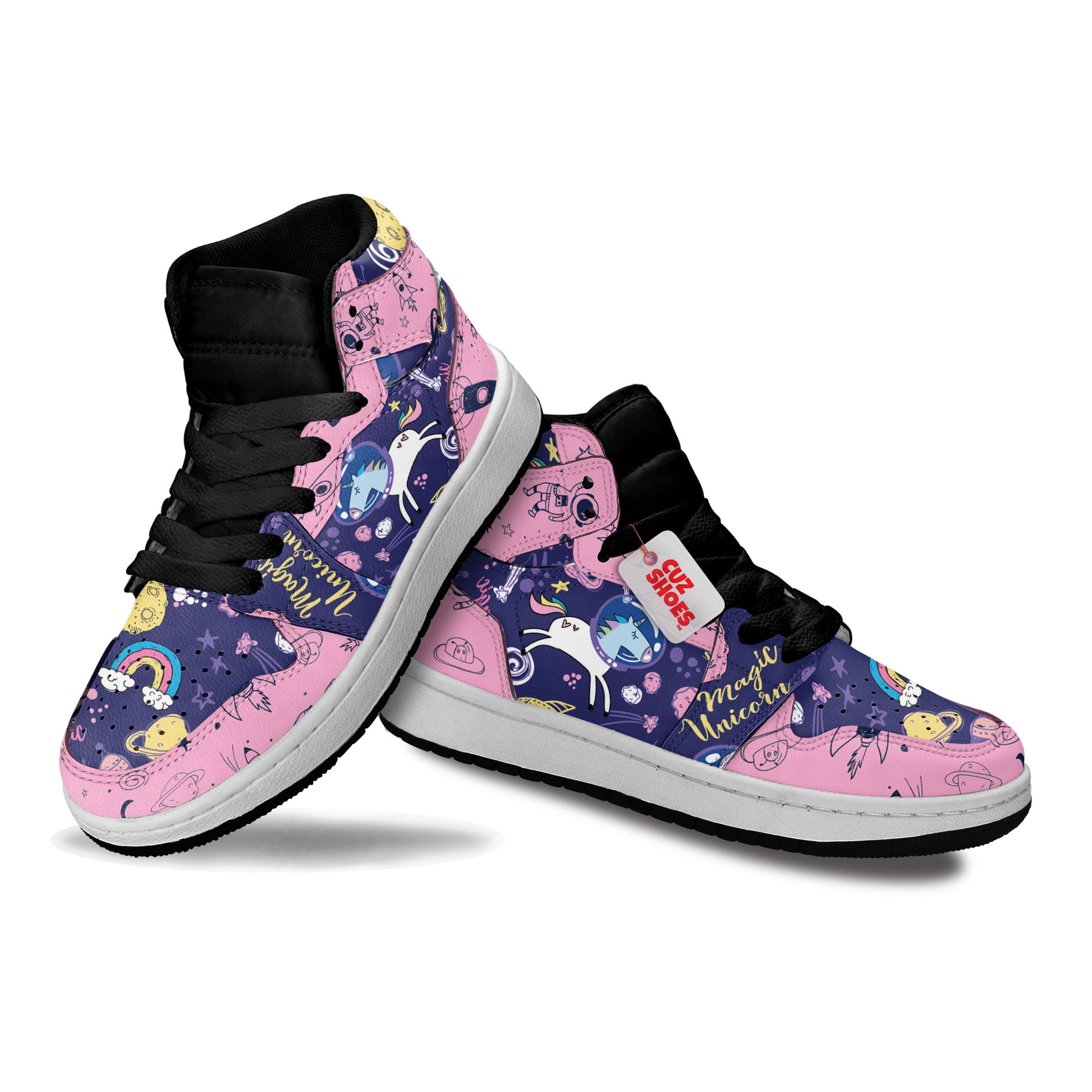 Unicorn Space Kids Sneakers Custom Kid Shoes TT2807- cuztomshoes.com