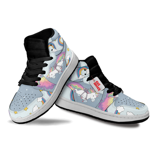 Unicorn Rainbow Cute Kids Sneakers Custom Kid Shoes TT28015- cuztomshoes.com