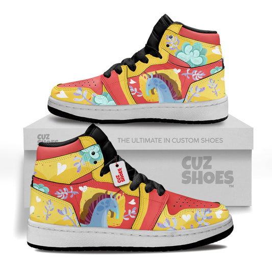 Unicorn Florals Cute Kids Sneakers Custom Shoes TT280710- cuztomshoes.com