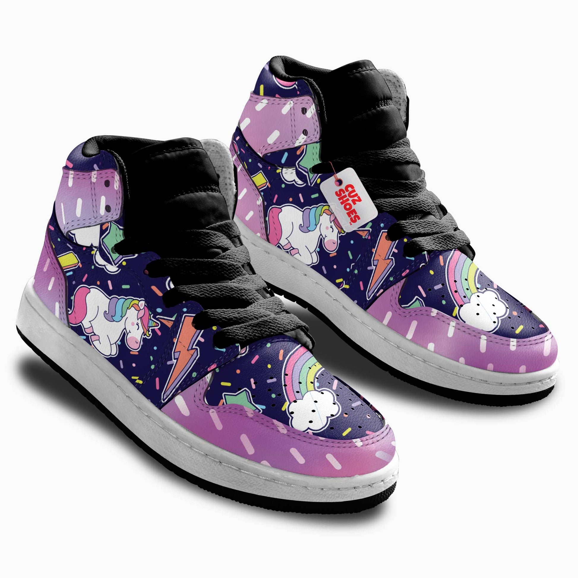 Unicorn Sweet Kids Sneakers Custom Shoes TT2807- cuztomshoes.com