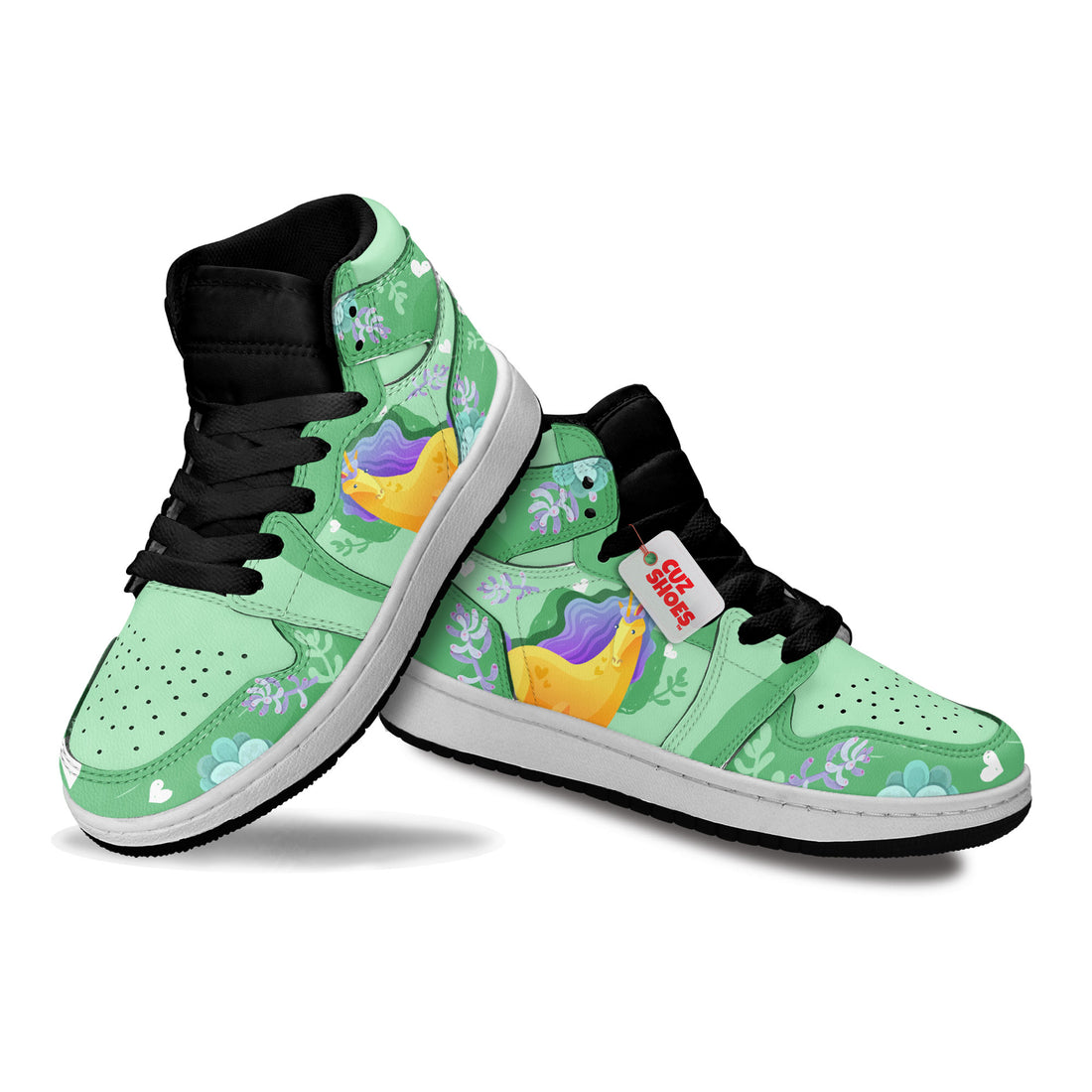 Unicorn Florals Cute Kids Sneakers Custom Shoes TT28079- cuztomshoes.com