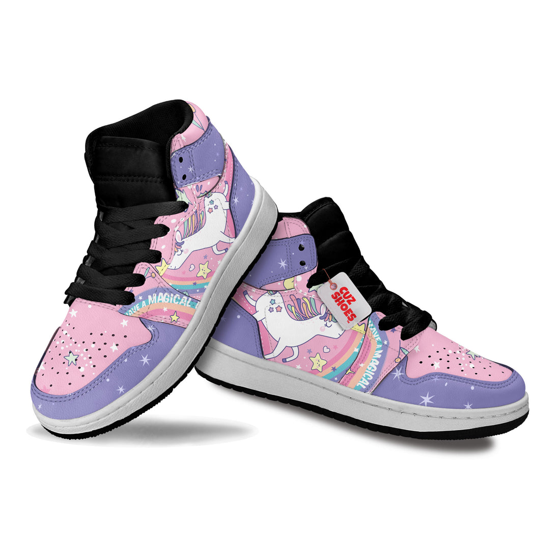 Unicorn Rainbow Cute Kids Sneakers Custom Shoes TT2807- cuztomshoes.com