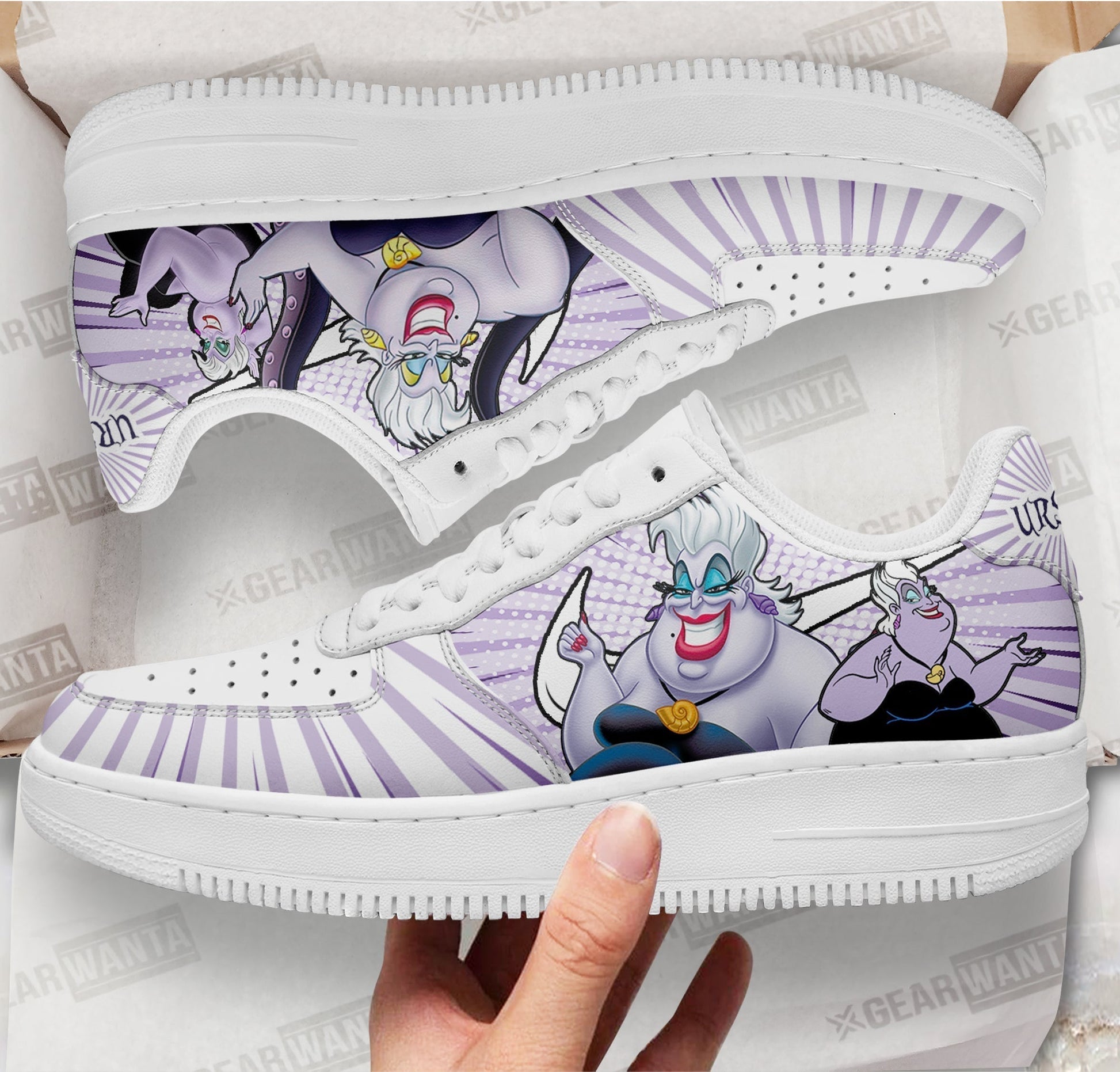 Ursula Air Sneakers Custom Villain Shoes- Cuztomshoes