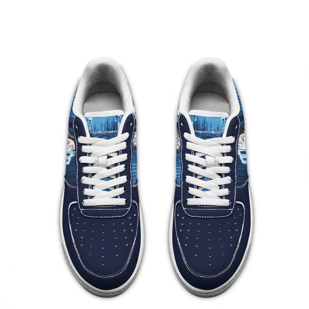 Victor Van Dort The Corpse Bride Custom Air Sneakers QD24- Cuztomshoes