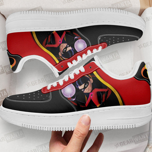 Violet Parr Air Sneakers Custom Incredible Family Cartoon Shoes- Cuztomshoes