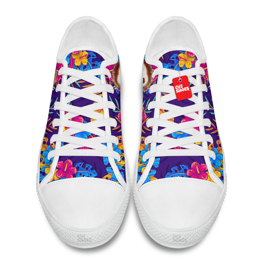 Sloth Hawaii Low Top Sneakers Custom Shoes PT2607-cuztomshoes.com