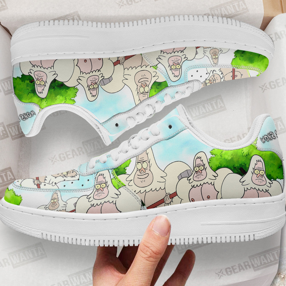 Walks Skips Air Sneakers Custom Regular Show Shoes- Cuztomshoes