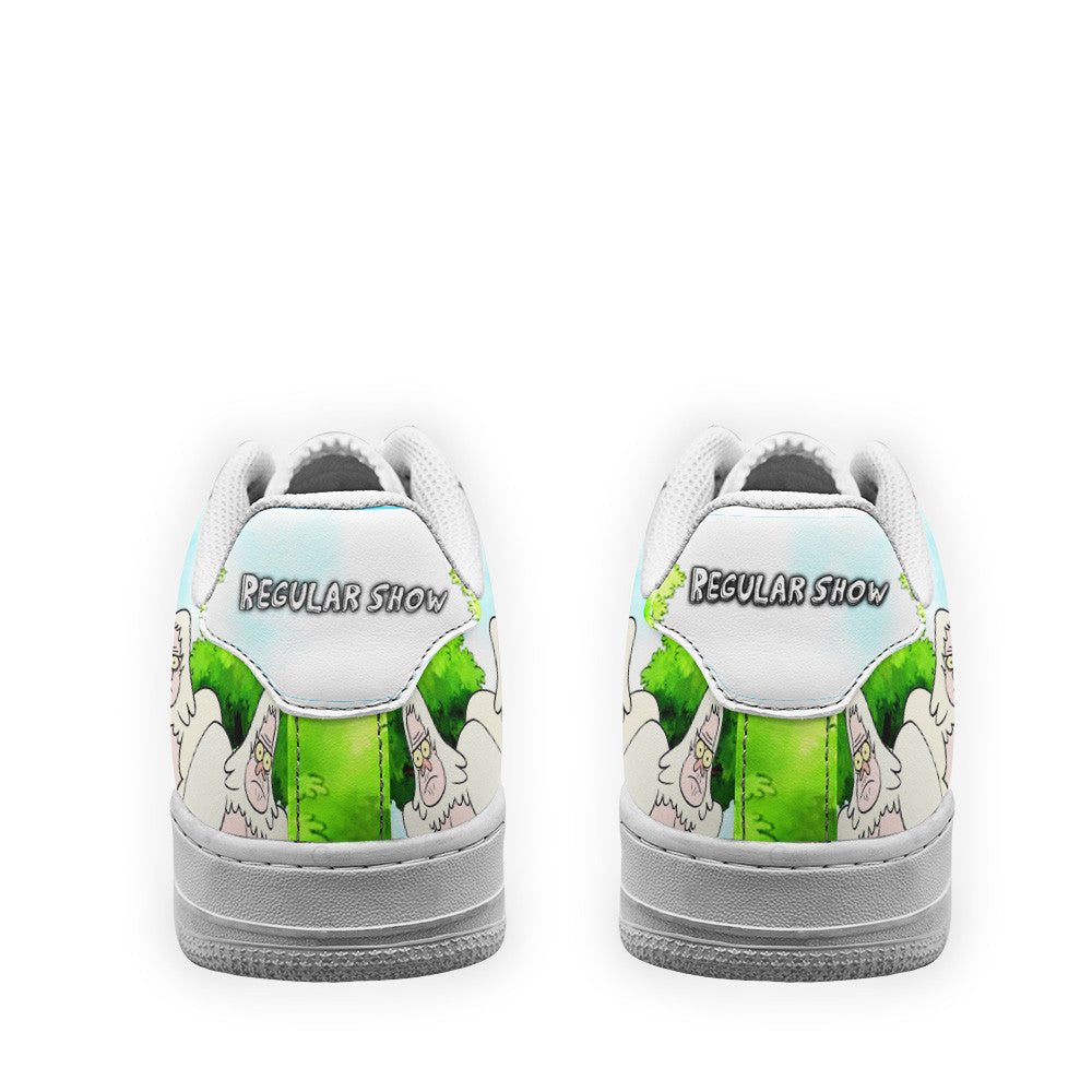 Walks Skips Air Sneakers Custom Regular Show Shoes- Cuztomshoes