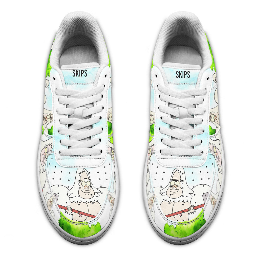 Walks Skips Air Sneakers Custom Regular Show Shoes- Cuztomshoes