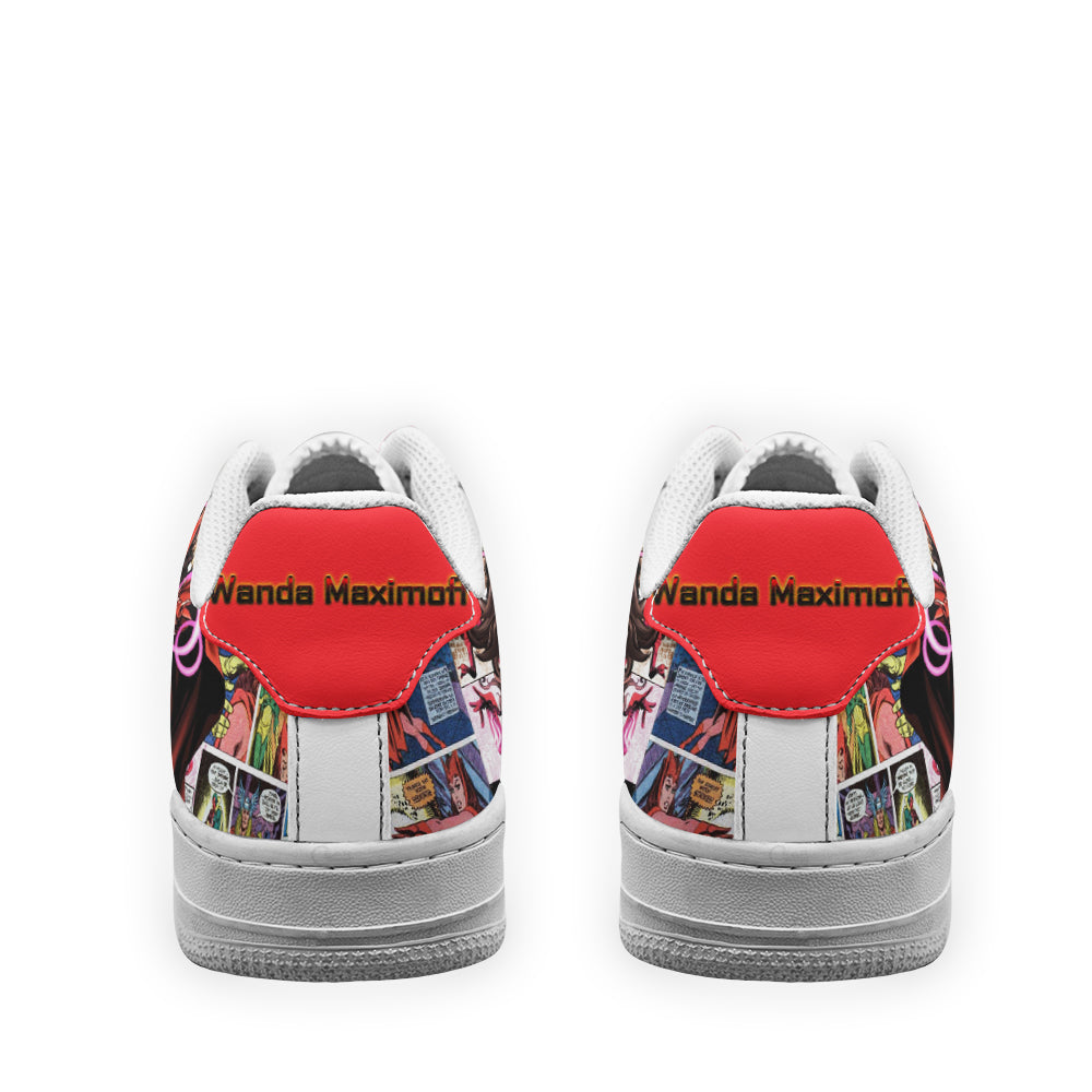 Wanda Maximoff Air Sneakers Custom Superhero Comic Shoes- Cuztomshoes