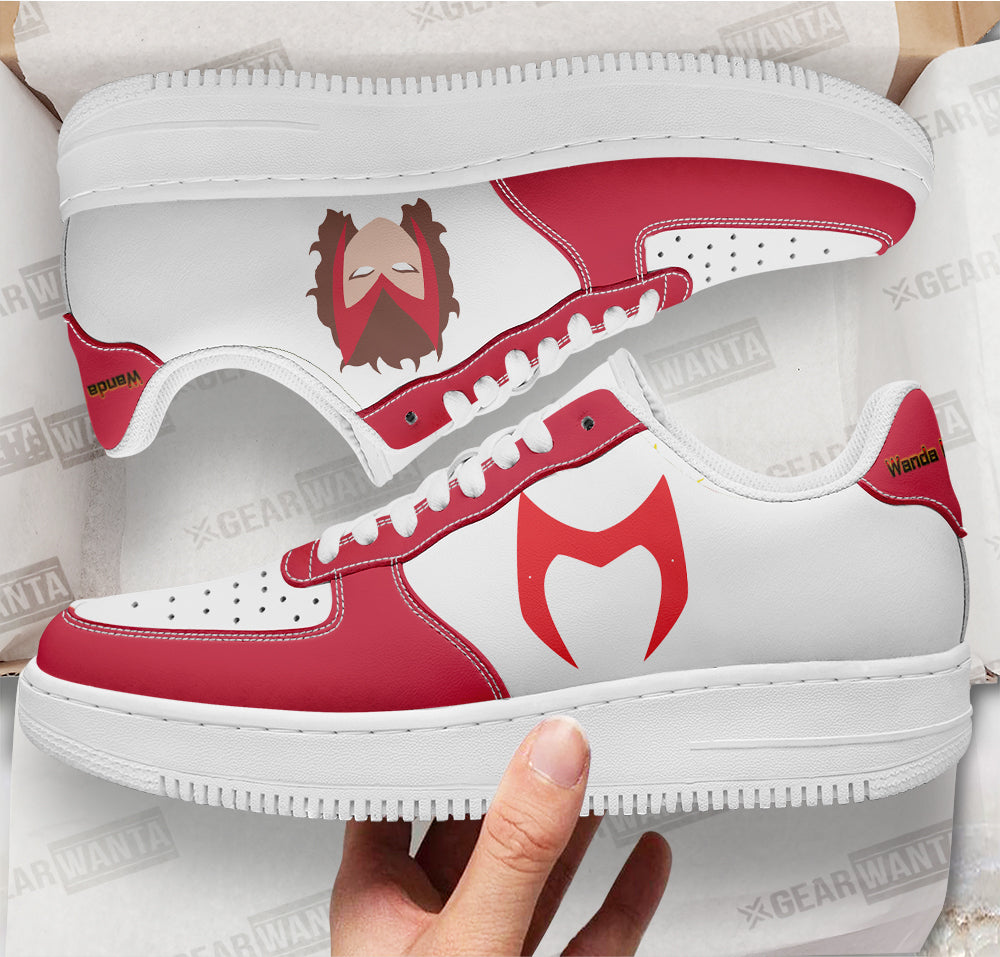 Wanda Maximoff Super Hero Custom Air Sneakers QD22- Cuztomshoes