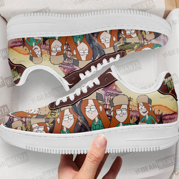 Wendy Gravity Falls Air Sneakers Custom Cartoon Shoes- Cuztomshoes