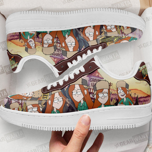 Wendy Gravity Falls Air Sneakers Custom Cartoon Shoes- Cuztomshoes