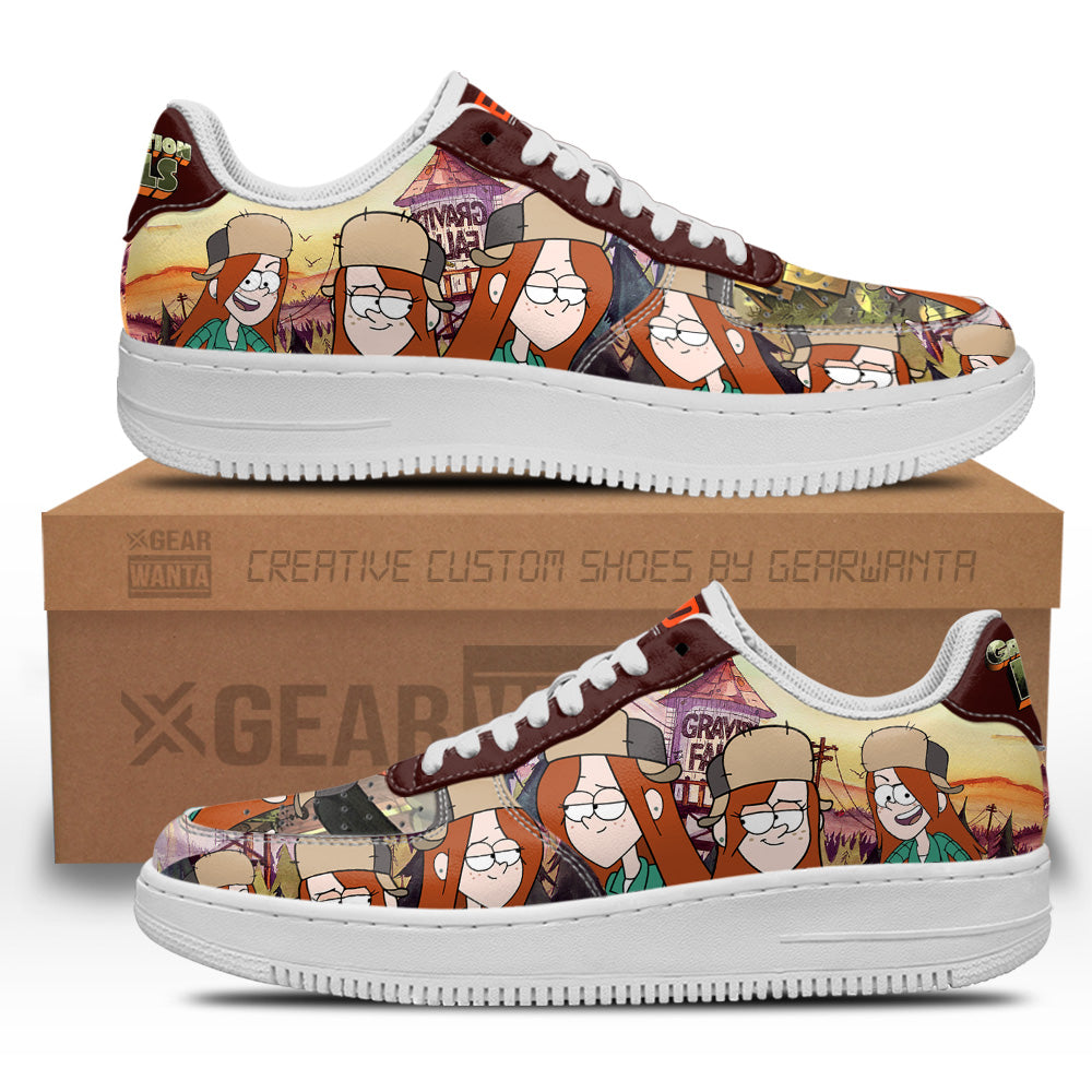 Wendy Gravity Falls Air Sneakers Custom Cartoon Shoes- Cuztomshoes