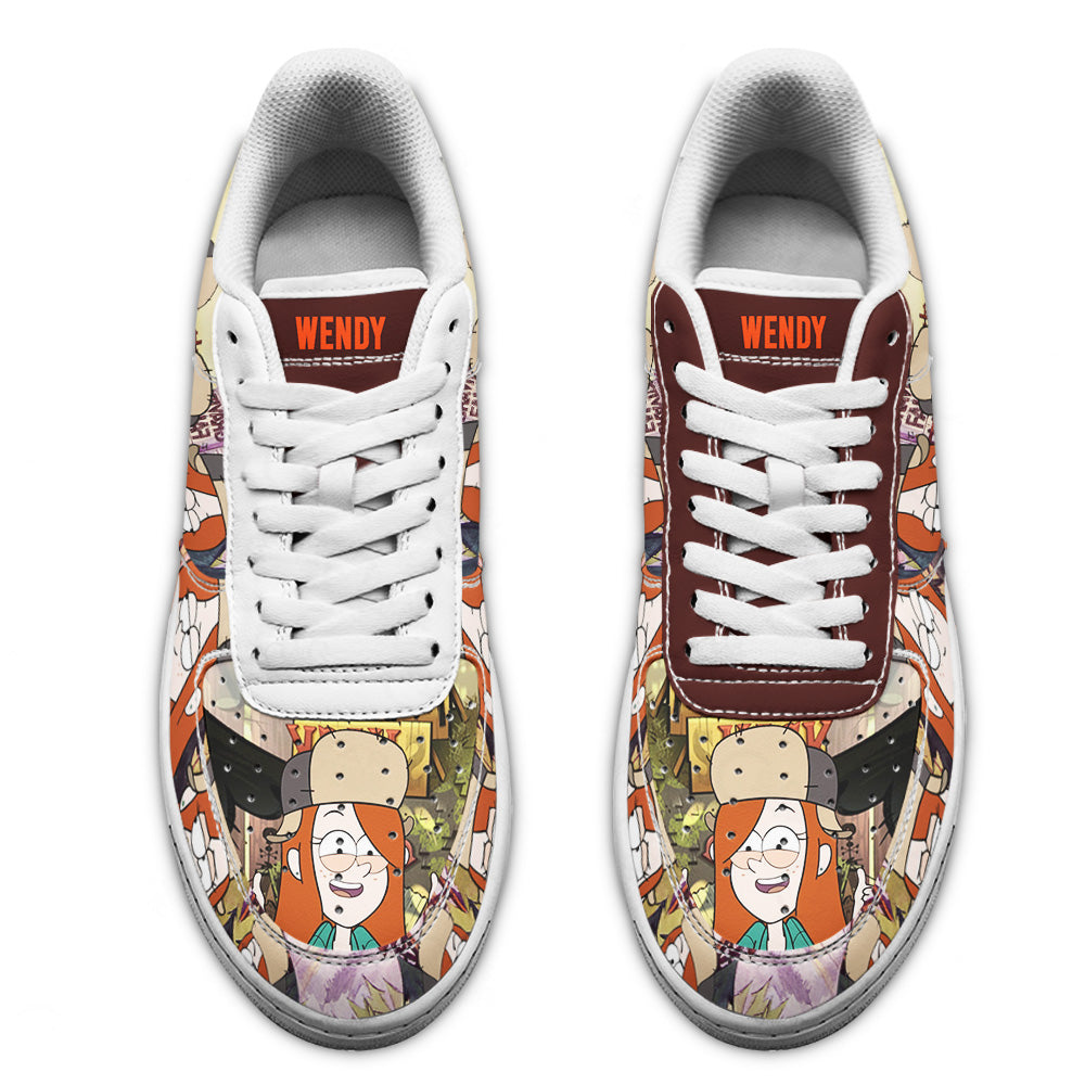 Wendy Gravity Falls Air Sneakers Custom Cartoon Shoes- Cuztomshoes