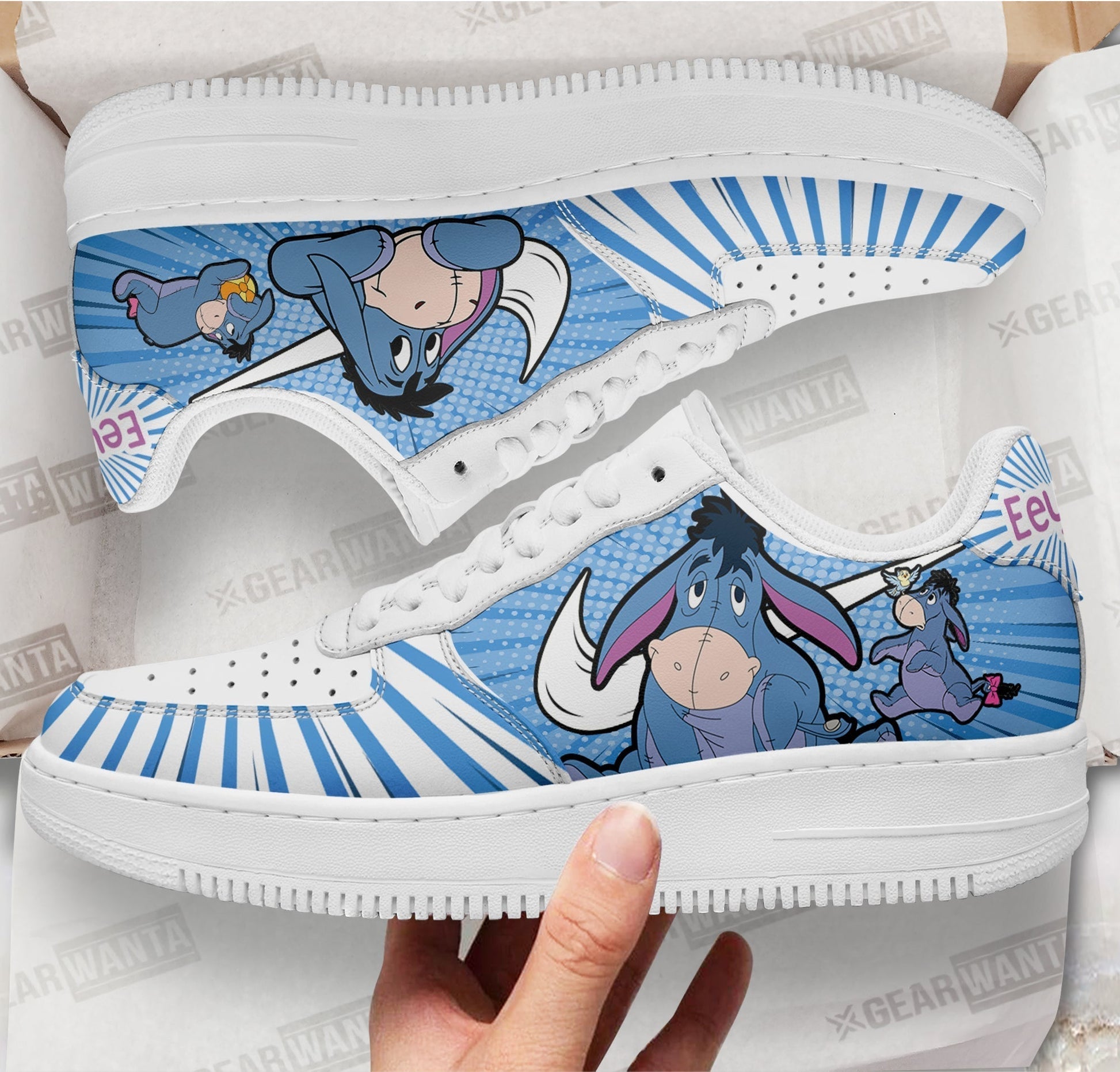 Winnie The Pooh Eeyore Air Sneakers Custom- Cuztomshoes