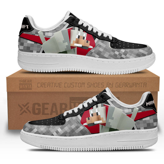 Wolf Minecraft Custom Air Sneakers LT11- Cuztomshoes