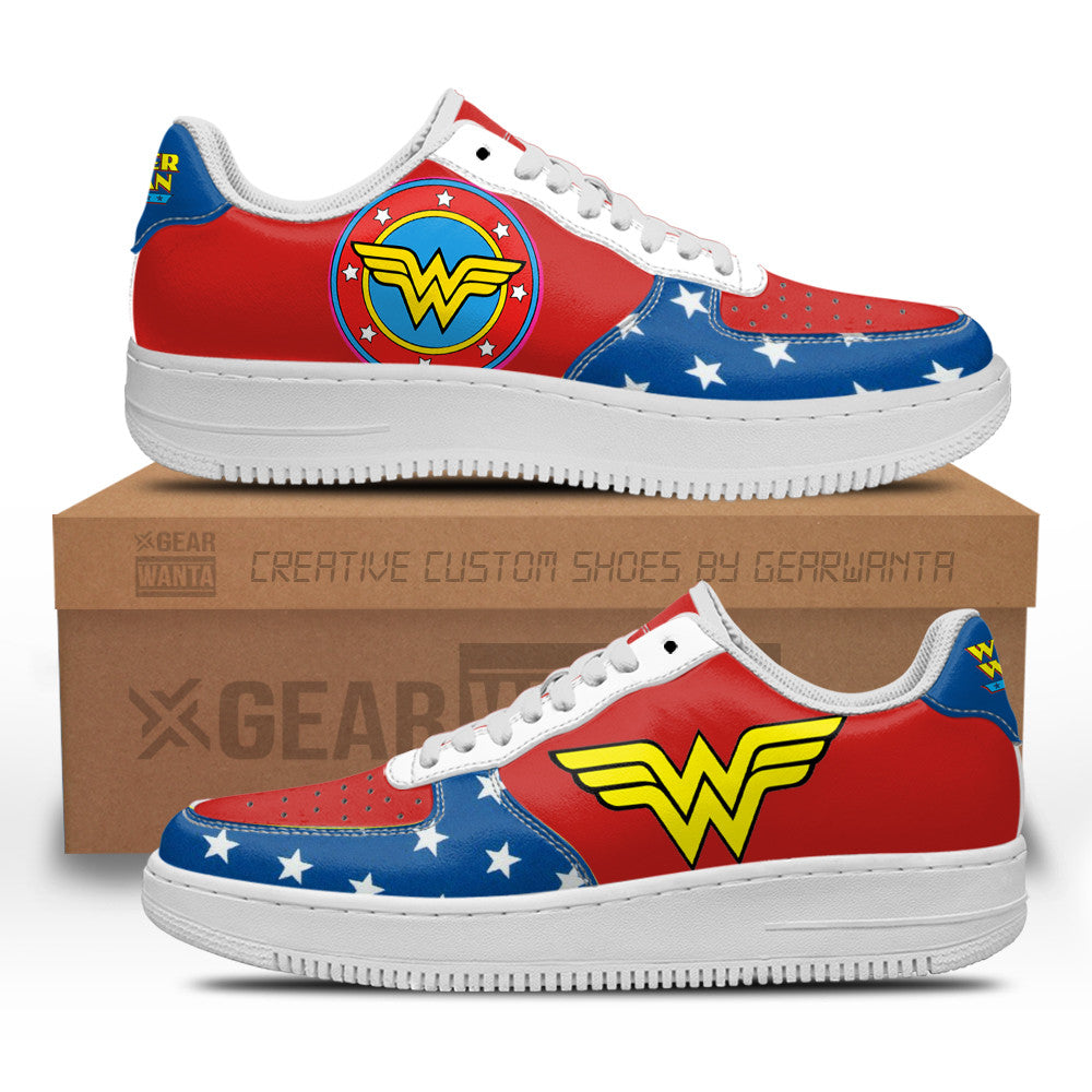 Wonder Women Super Hero Custom Air Sneakers QD22- Cuztomshoes