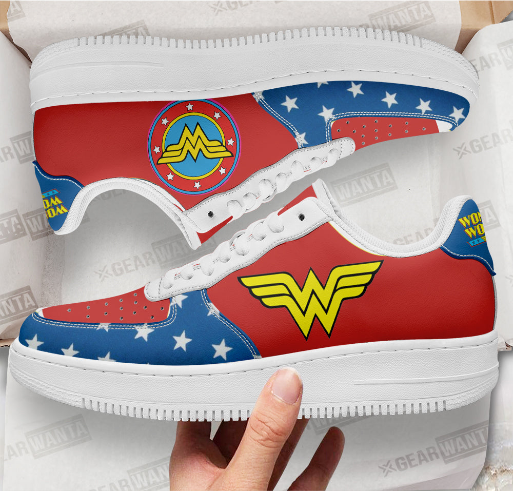 Wonder Women Super Hero Custom Air Sneakers QD22- Cuztomshoes