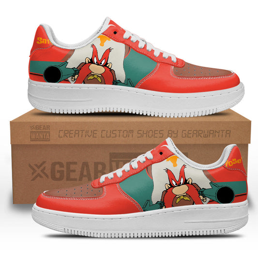 Yosemite Sam Custom Cartoon Air Sneakers LT1310- Cuztomshoes