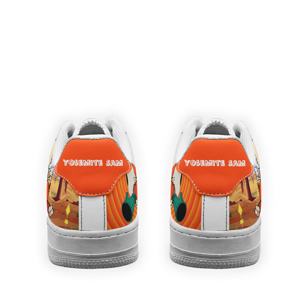 Yosemite Sam Looney Tunes Custom Air Sneakers QD14- Cuztomshoes