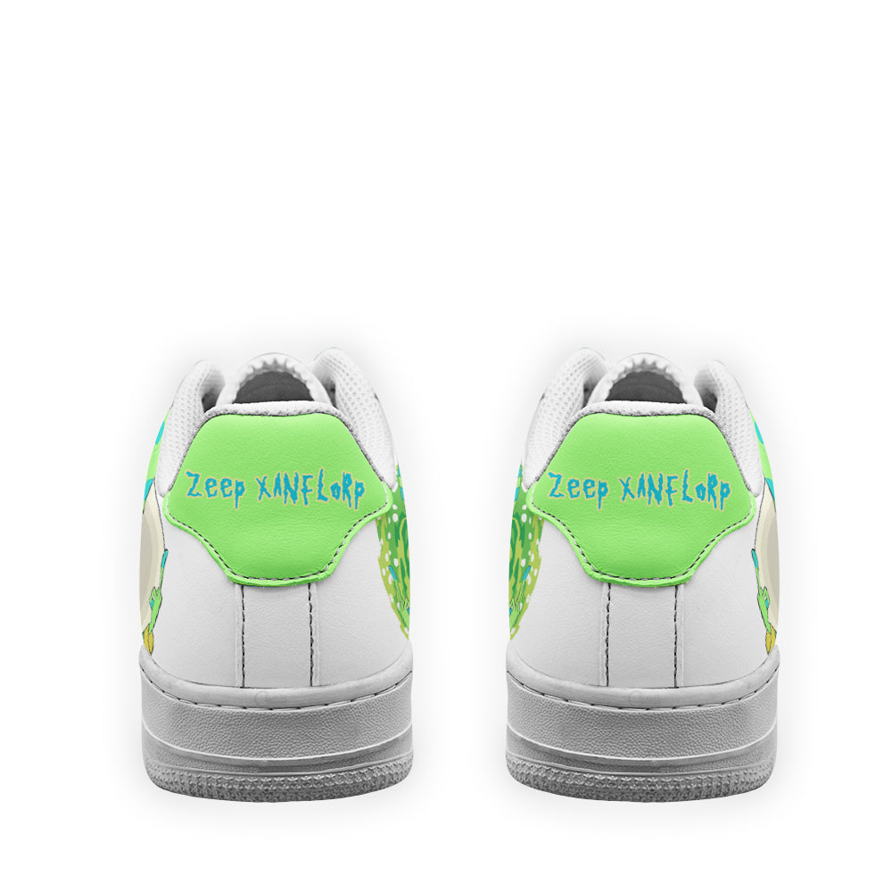 Zeep Xanflorp Rick and Morty Custom Air Sneakers QD13- Cuztomshoes