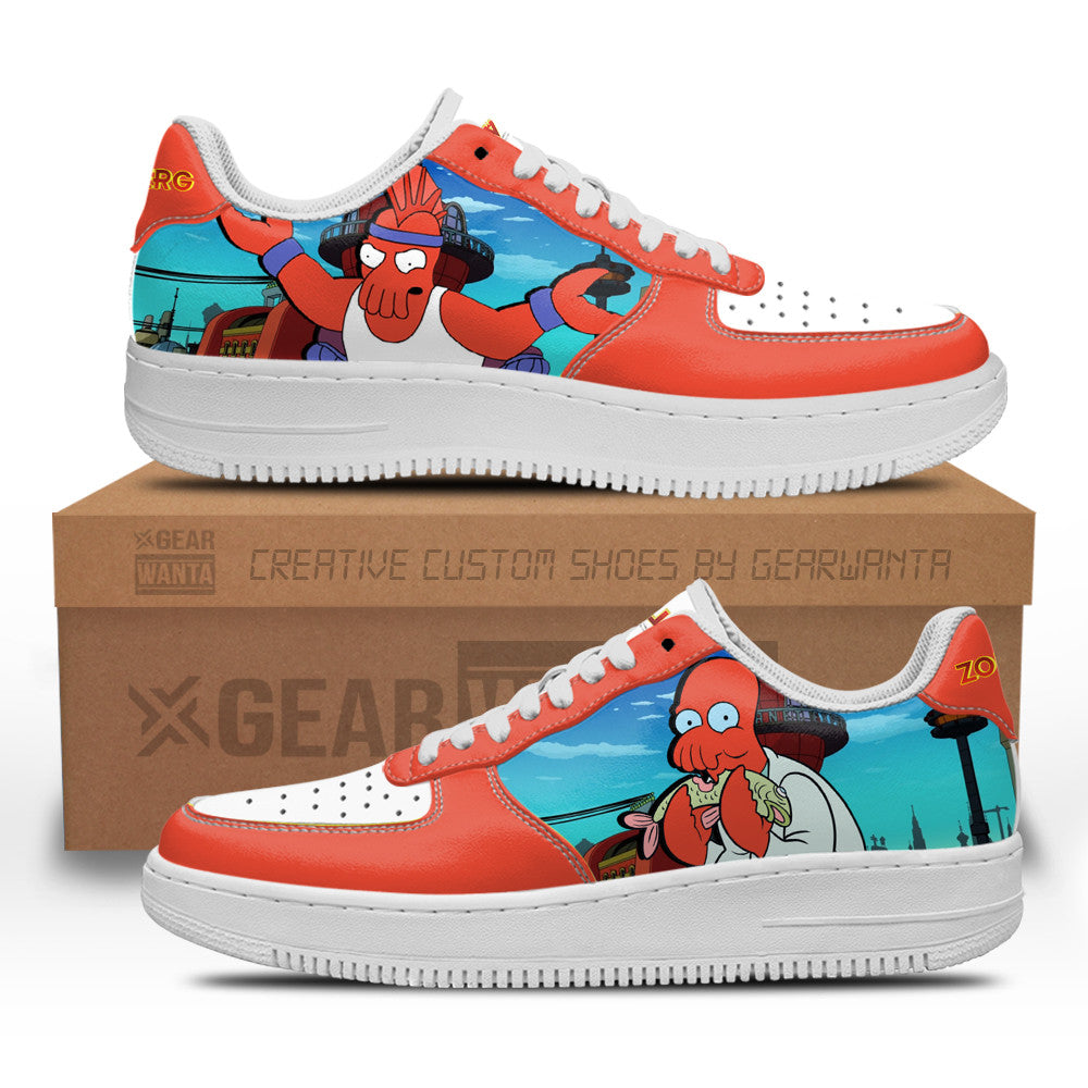 Zoidberg Futurama Custom Air Sneakers QD12- Cuztomshoes