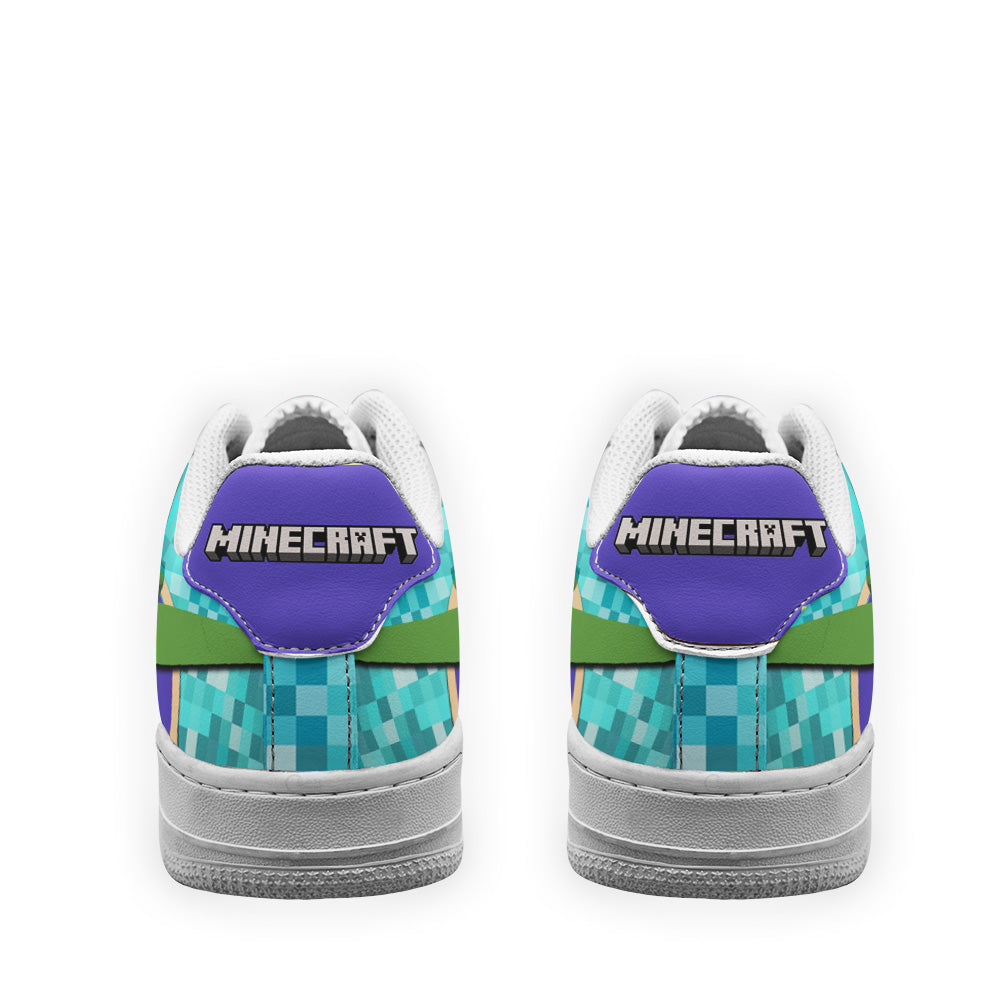 Zombie Minecraft Custom Air Sneakers LT11- Cuztomshoes